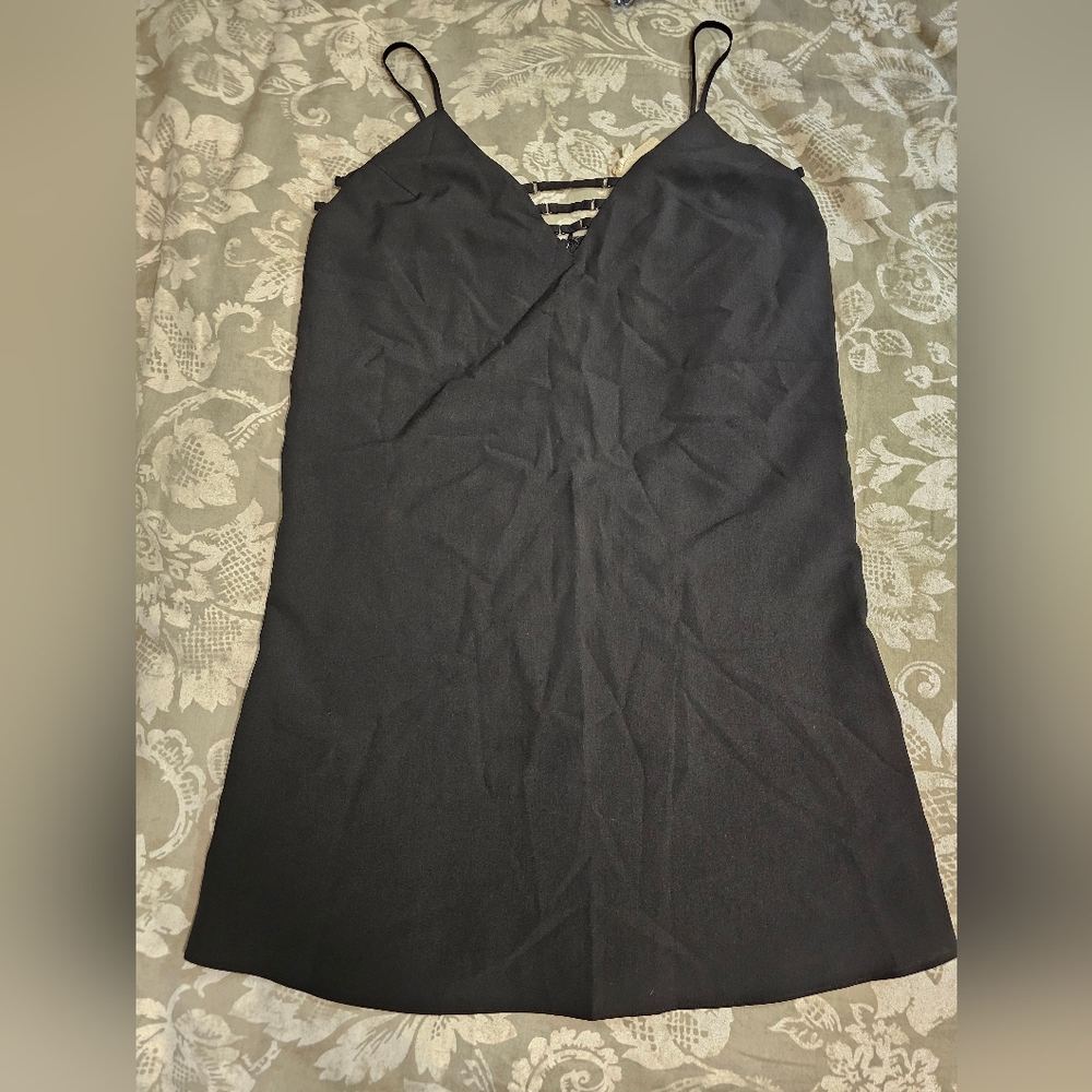 Small black dress slip